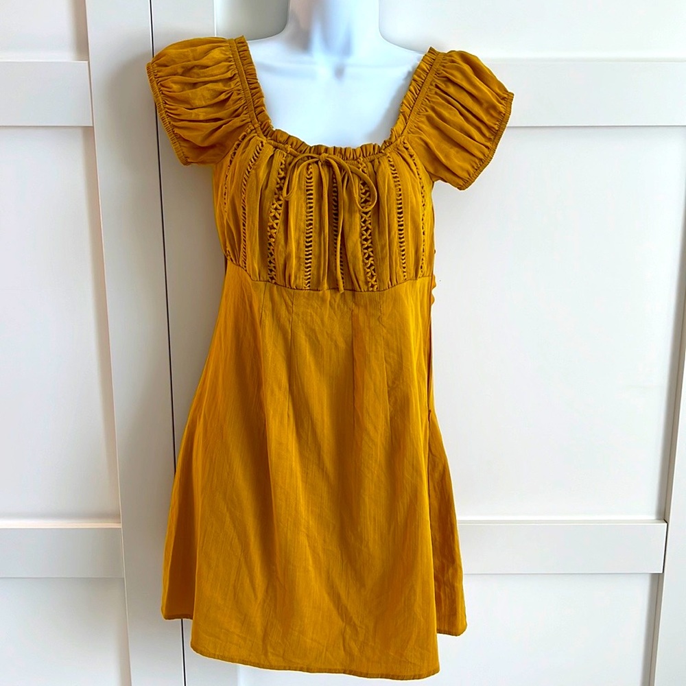 Lulu’s / marigold mini dress / small